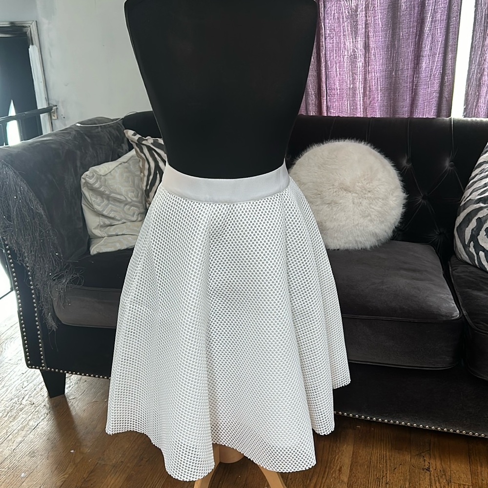 White poodle skirt